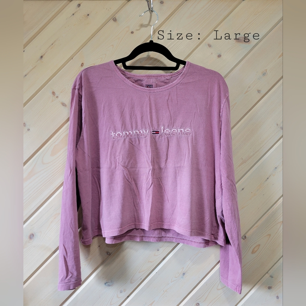 Cropped long sleeve Tommy Jean Shirt